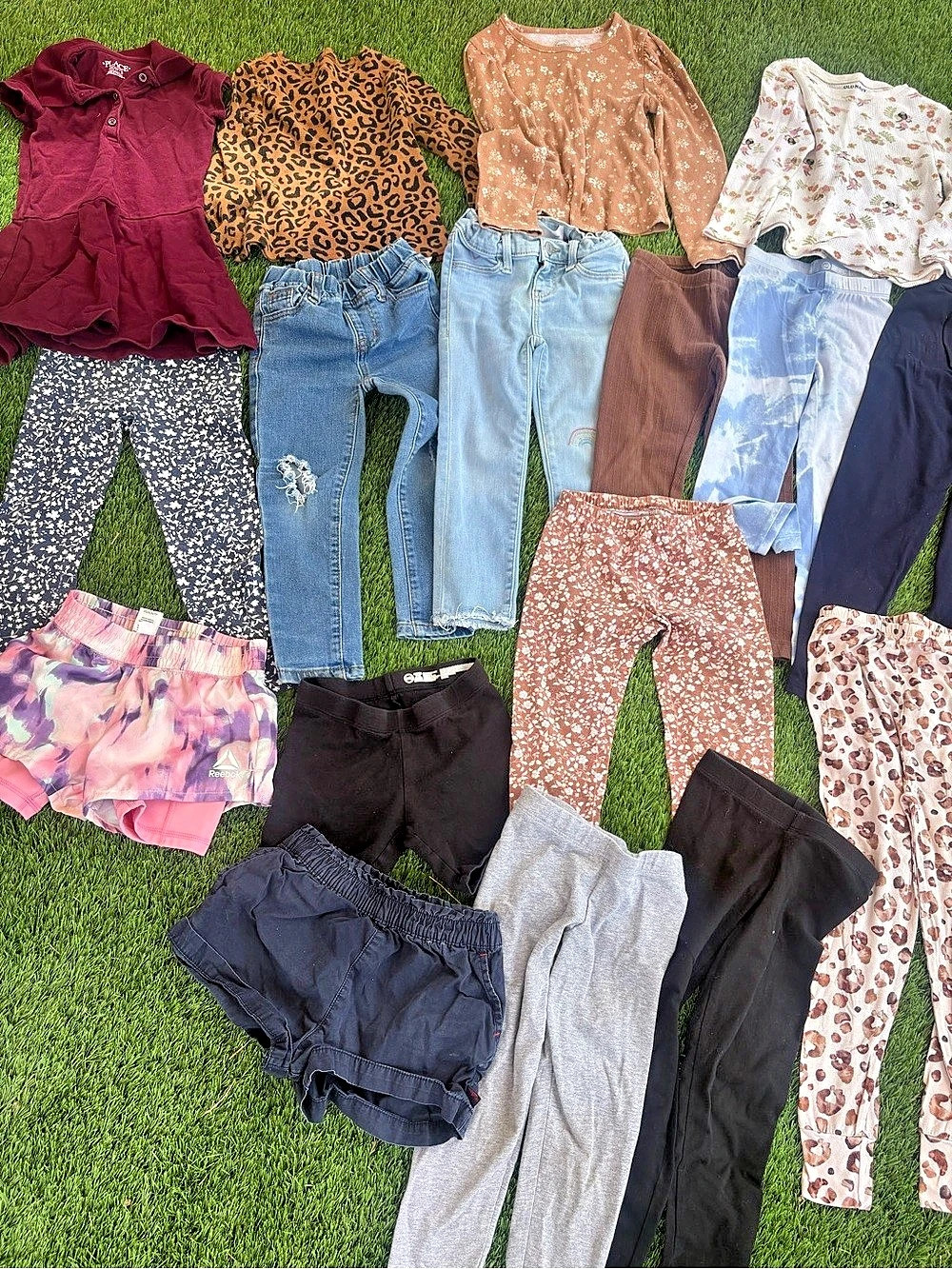Old Navy Girls 4T Clothing Lot Floral Denim